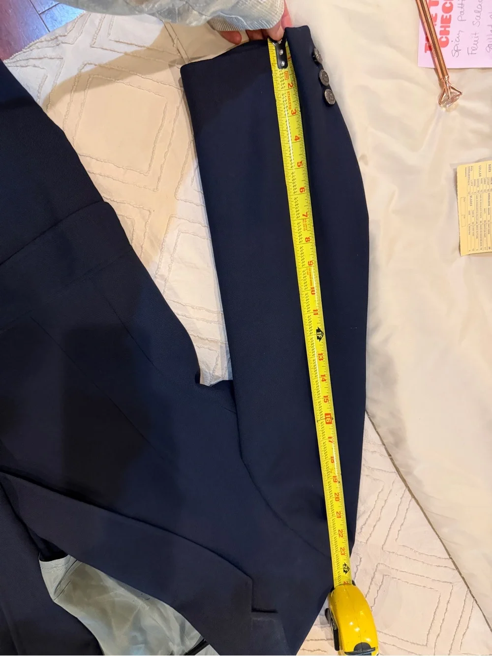 Hart Schaffner Marx Navy Blue Single-Breasted Sport Coat